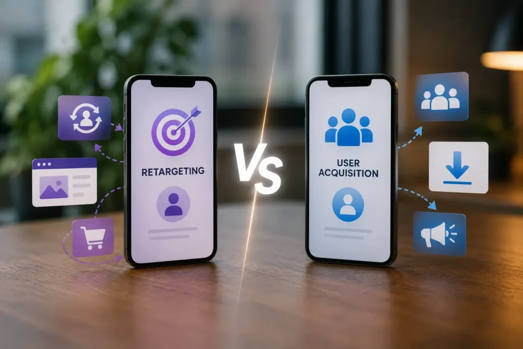 Retargeting vs User Acquisition: What Is the Difference?